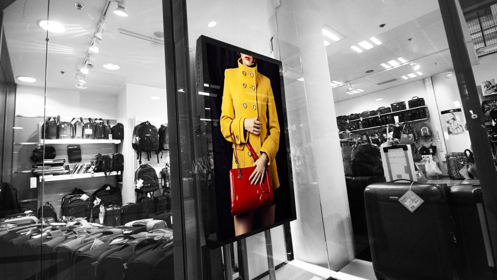 A window display can act as an in-thrower