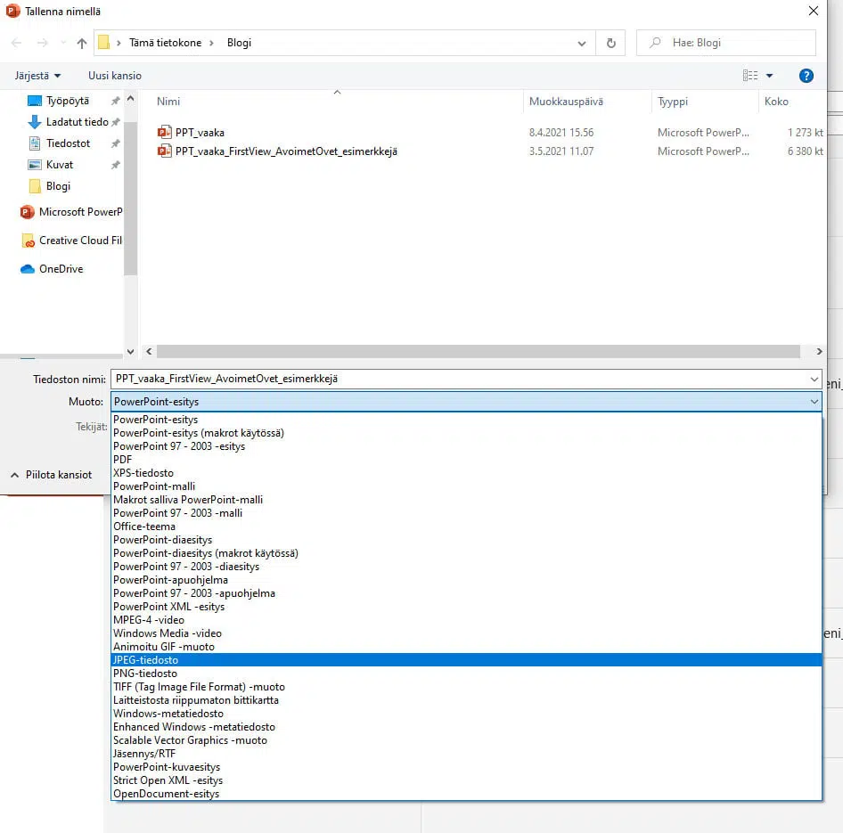 Näin tallennat Powerpoint-sisällön infonäytöille sopivaksi