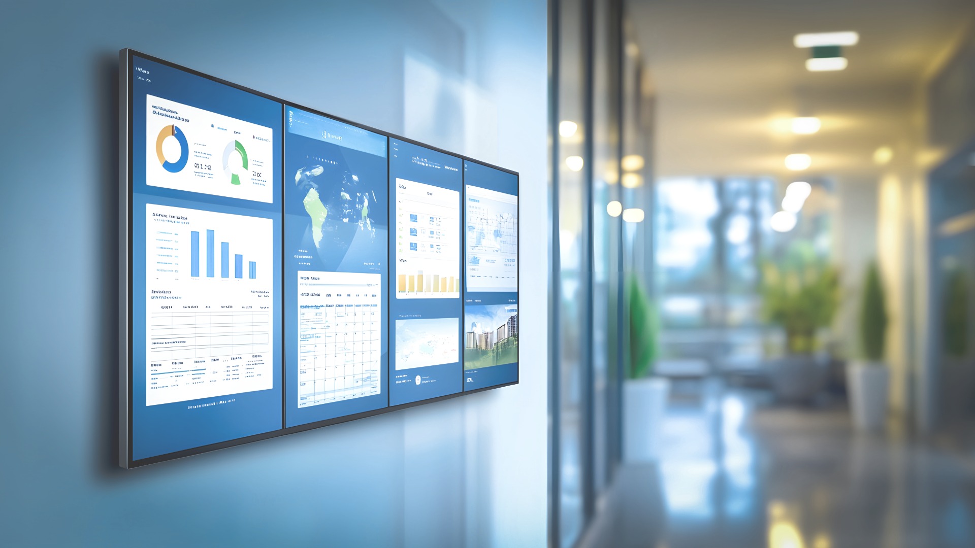 Data infonäytöllä