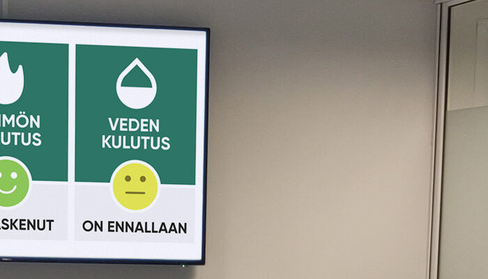 ESG infonäyttö vastuullisuusnäkymä
